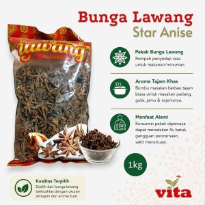Pekak Star Anise Kembang Lawang 1kg
