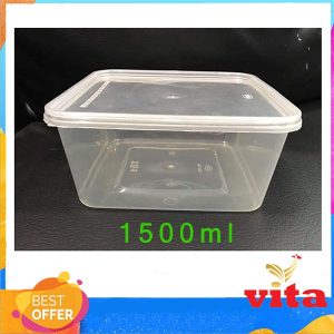 Kontainer Kotak 1500ml 50pcs Thinwall Square