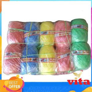 Tali Rafia Besar Warna Ikan Mas