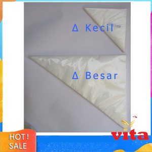 Plastik Segitiga Krim Kue Pipping Bag Uk. Kecil/Besar