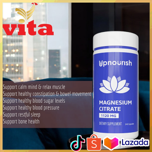 Upnourish Magnesium Citrate 1120mg 240ct Mengatasi Sembelit Konstipasi