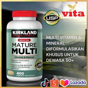 Kirkland Signature Adult Multi Vitamin Dewasa Lanjut Usia 400ct