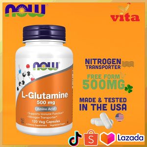 L glutamine Now L-Glutamine Capsule 500g