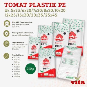 Kantong Plastik Tomat PE Kuah Minyak 250gr